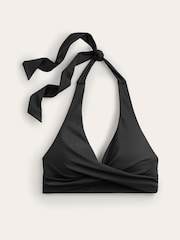 Negro - Top de bikini azul con cuello halter Levanzo de Boden - Imagen 5 de 6
