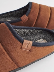 Tan Brown Padded Mule Slippers - Image 5 of 6