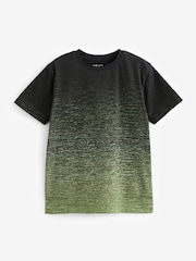 Khaki Green/Black Ombre All-Over Print Short Sleeve T-Shirt (3-16yrs) - Image 1 of 3