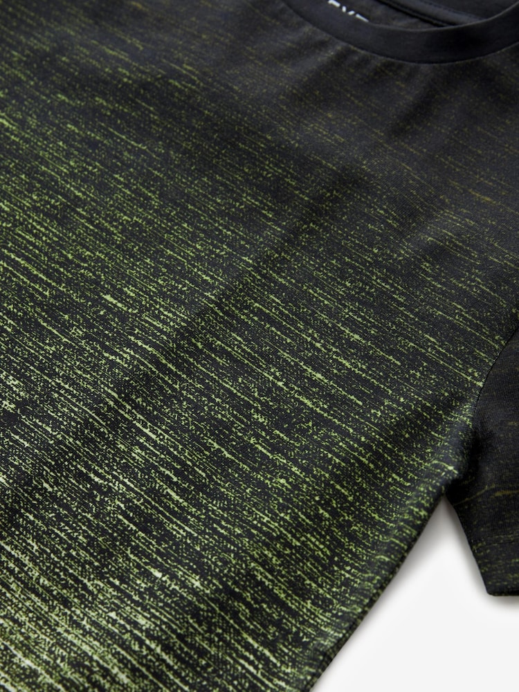 Khaki Green/Black Ombre All-Over Print Short Sleeve T-Shirt (3-16yrs) - Image 3 of 3