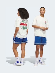 adidas Originals Blue Basketball Shorts - Image 1 of 7