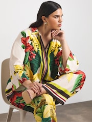 Joanna Hope White Printed Relaxed Shirt - Image 3 of 4