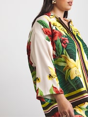 Joanna Hope White Printed Relaxed Shirt - Image 4 of 4