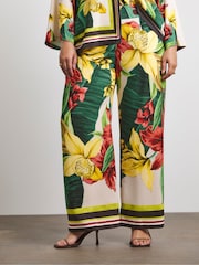 Joanna Hope White Printed Wide Leg Trousers - Image 2 of 4