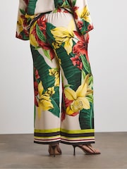Joanna Hope White Printed Wide Leg Trousers - Image 3 of 4