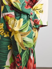 Joanna Hope White Printed Wide Leg Trousers - Image 4 of 4
