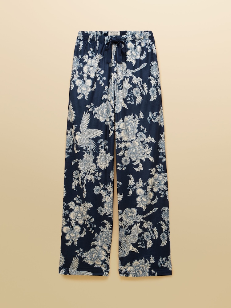 Joules Navy Spring Bird Floral Fleece Pyjama Set - Image 12 of 12 Joules Navy Spring Bird Floral Fleece Pyjama Set - Image 12 of 12