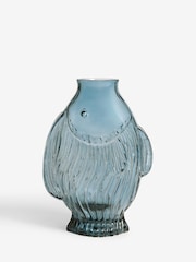 Nina Campbell Blue Glass Fish Vase - Image 4 of 4