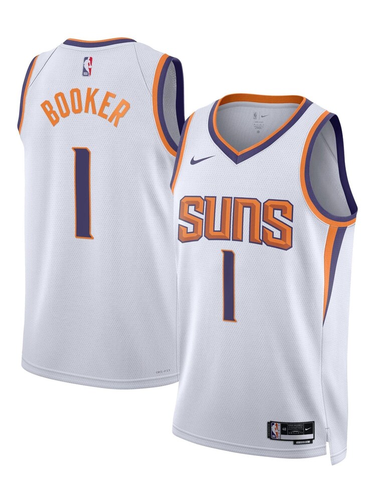 Nike White Phoenix Suns Association Edition Swingman Jersey - Devin Booker Unisex - Image 1 of 3