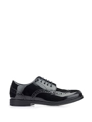 Start-Rite Black Brogue Vegan Lace-Up Girls School Shoes - Image 1 of 4
