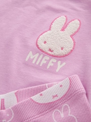 Pink Miffy Short Sleeve 100% Cotton T-Shirt And Cycle Shorts Set (3mths-7yrs) - Image 7 of 7