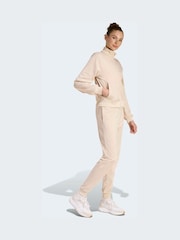 adidas Cream Essentials Feel Cozy Track Suit - Image 3 of 8