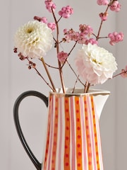 Lucy Tiffney Stripe Vase Jug - Image 3 of 6