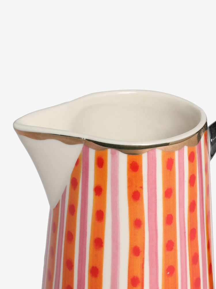 Lucy Tiffney Stripe Vase Jug - Image 6 of 6