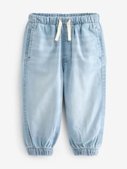 Light Blue Denim Cuffed Pull On Jeans (3mths-7yrs) - Image 4 of 8