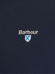 Barbour® Navy 100% Cotton Classic Polo Shirt - Image 7 of 7