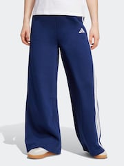 Pantalones anchos de felpa con rayas adidas 3 - Imagen 1 de 6