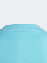 adidas Blue Kids Sportswear 100% Cotton Camo Linear Graphic T-Shirt - Image 9 of 11