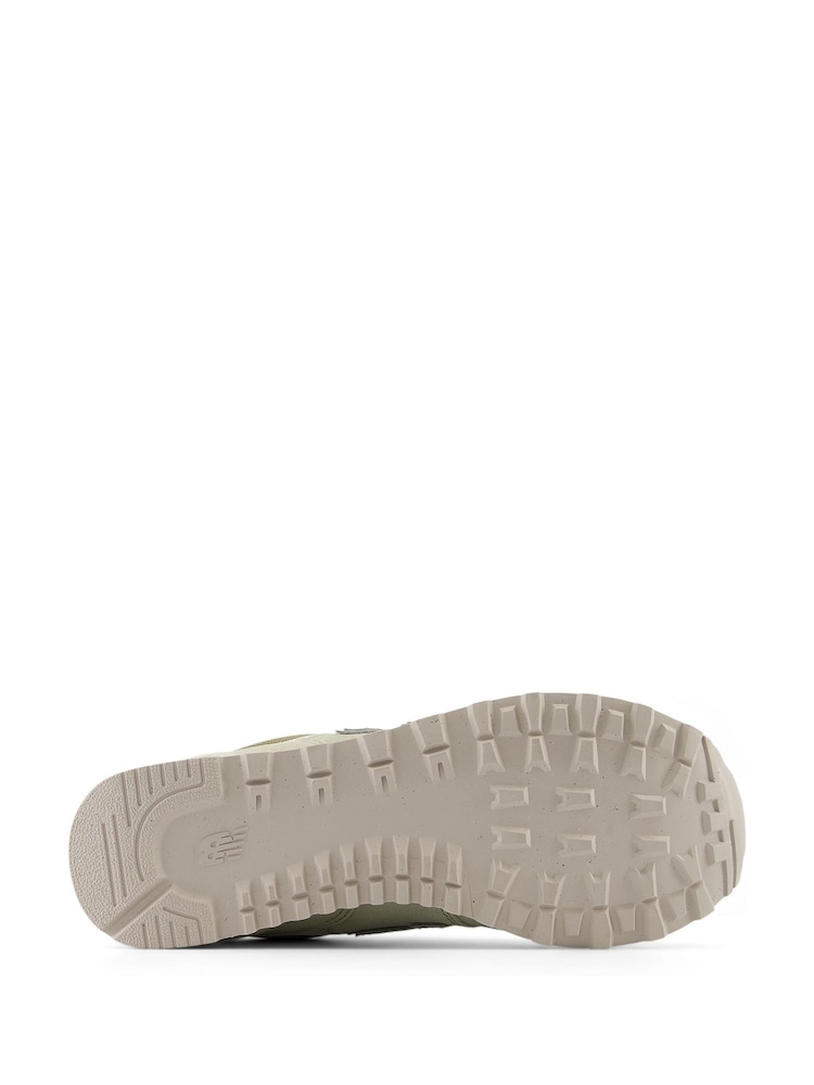 New Balance Grey Snowwash Womens 574 Trainers - Image 6 of 6