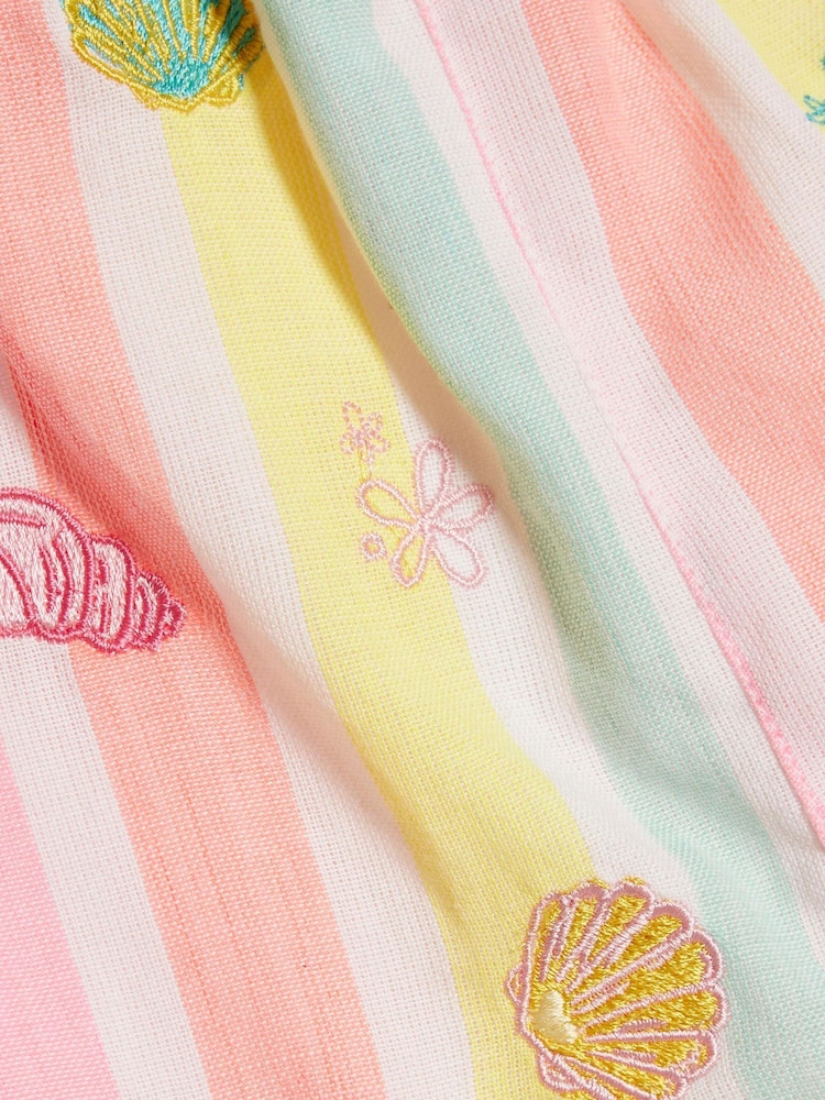 River Island Pink Stripe Embroidered Romper - Image 5 of 5 River Island Pink Stripe Embroidered Romper - Image 5 of 5