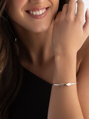Beaverbrooks Plated Infinity Bangle - Image 4 of 4