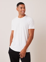 White Slim Fit 100% Cotton Underwear T-Shirts 5 Pack - Image 2 of 5