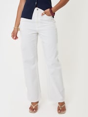 Blanco - Vaqueros con pernera recta de Threadbare - Imagen 2 de 4