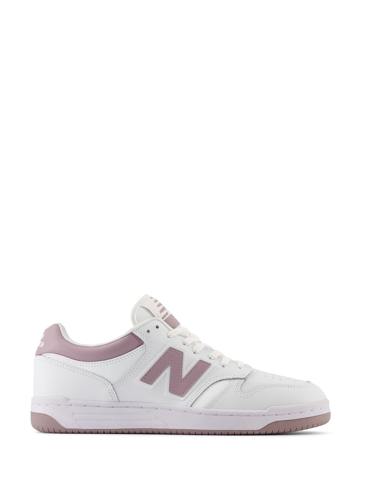 Weiß, pink: - New Balance 480 Damen-Sneaker - Bild 1 von 7