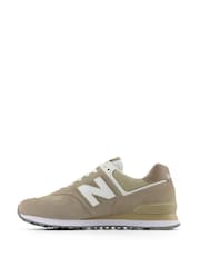 New Balance Grey/Ecru Womens 574 Trainers - Image 14 of 14