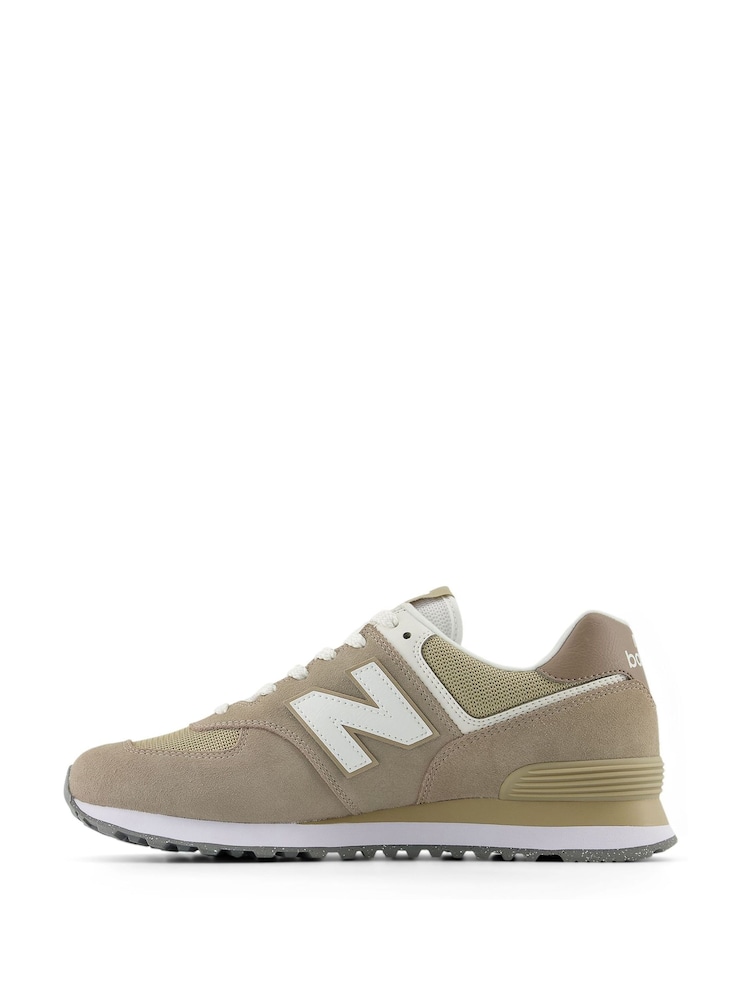 New Balance Grey/Ecru Womens 574 Trainers - Image 14 of 14