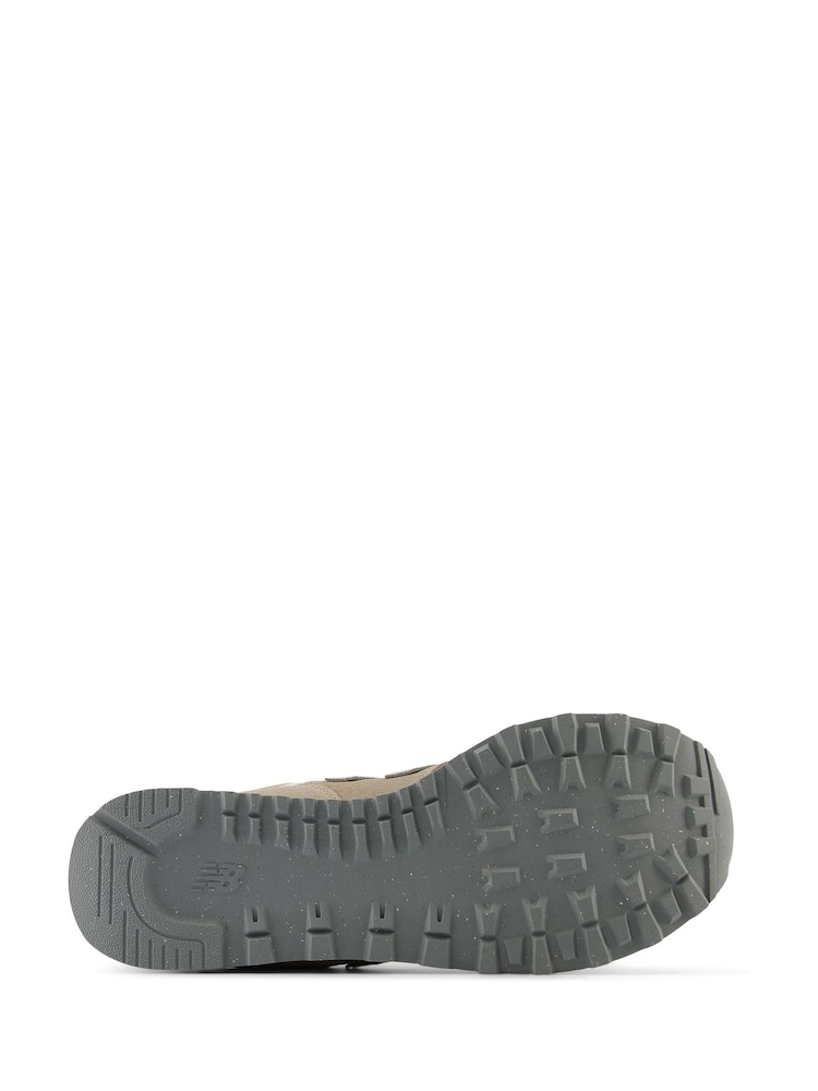 New Balance Grey/Ecru Womens 574 Trainers - Image 2 of 14