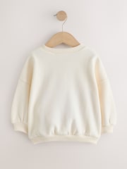 Cream Disney Moana Crew Sweatshirt (3mths-7yrs) - Image 2 of 4