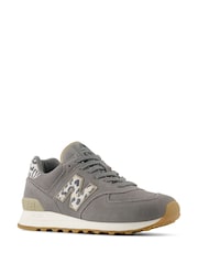 New Balance Leopard Womens Leopard Print 574 Trainers - Image 8 of 8