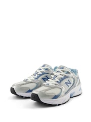 New Balance White/Blue Womens 530 Trainers - Image 4 of 8