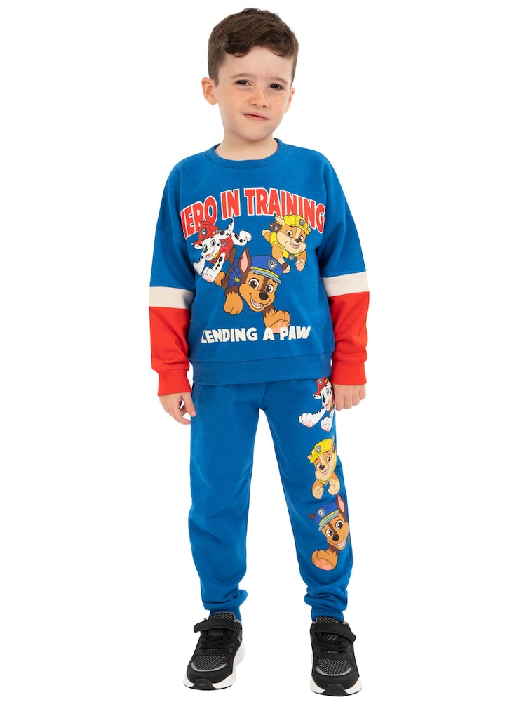 طقم سويت شيرت وبنطلونات رياضية من شخصية PAW Patrol - صورة 2 من 9