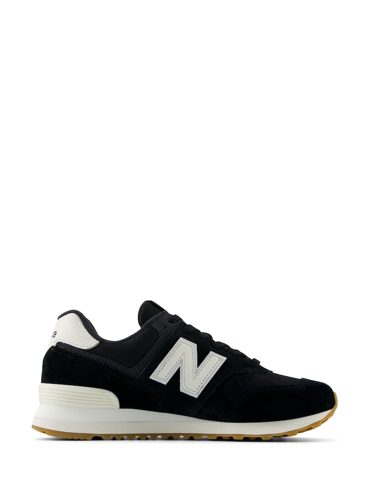 Schwarz auf Weiß - New Balance 574 Damen-Sneaker - Bild 1 von 1 Schwarz auf Weiß - New Balance 574 Damen-Sneaker - Bild 1 von 1