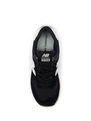 New Balance Black on White Womens 574 Trainers - Image 2 of 8