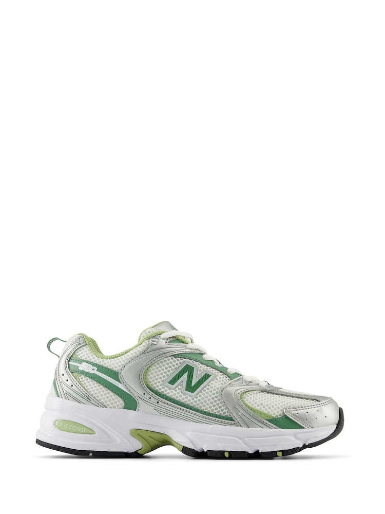 New Balance White/Green 530 Trainers - Image 1 of 1 New Balance White/Green 530 Trainers - Image 1 of 1