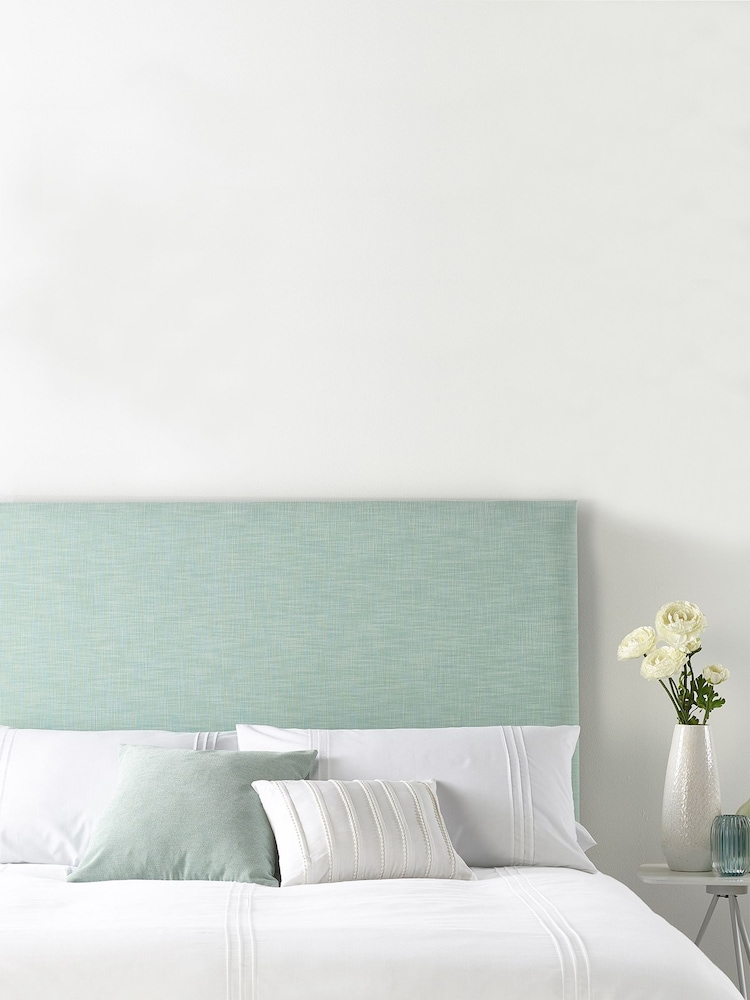Catherine Lansfield Duck Egg Blue Headboard - Image 1 of 3