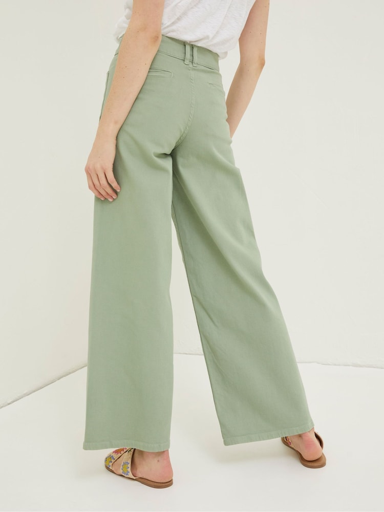 FatFace Green Cassie Marine Straight Jeans - Image 2 of 5