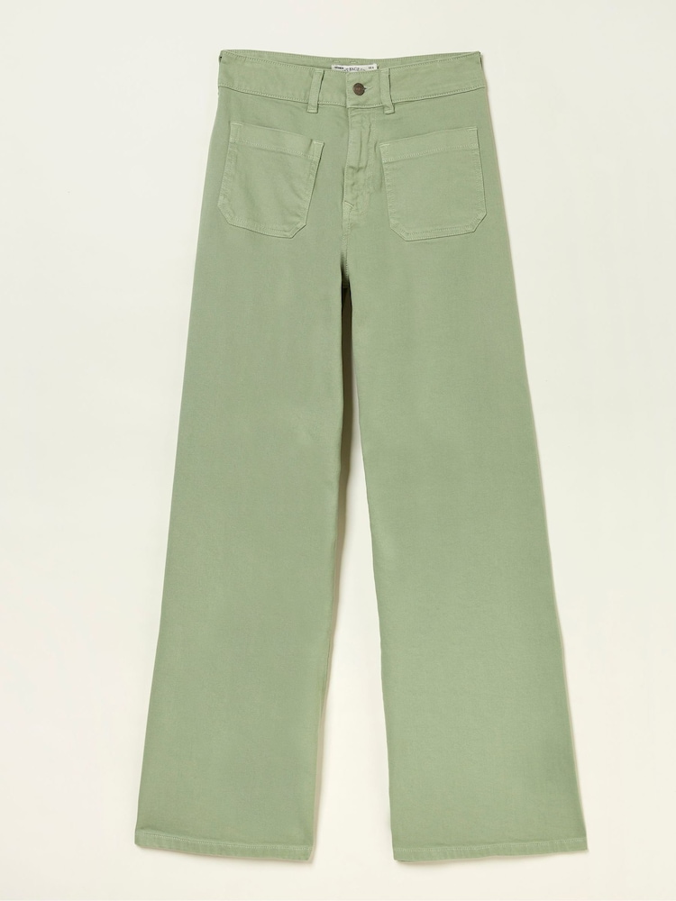FatFace Green Cassie Marine Straight Jeans - Image 5 of 5