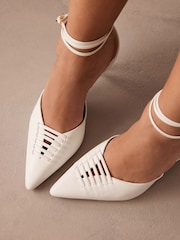 Белый - Туфли на каблуке с носком Forever Comfort® - Изображение 4 из 9