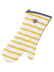 Joules Blue Bee And Striped Single Oven Gloves - Image 1 of 4