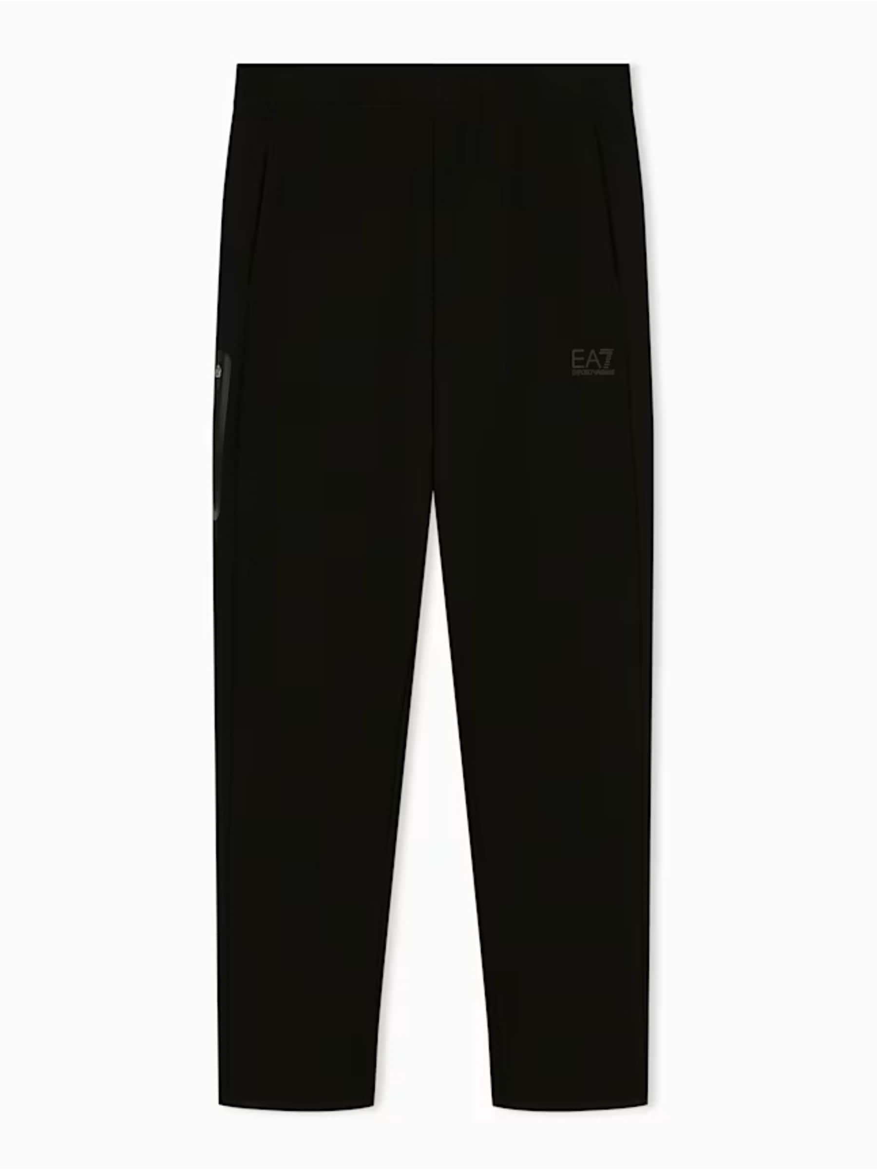 EA7 VENTUS7 Mens Joggers Black Track Pants in Size XXL with Drawcord Waist and Technical Fleece Material - Image 4