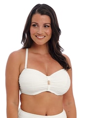Fantasie White Underwired Bandeau Beach Waves Bikini Top - Image 6 of 9