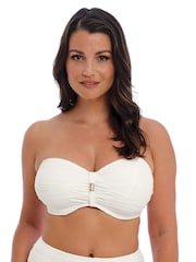 Fantasie White Underwired Bandeau Beach Waves Bikini Top - Image 7 of 9