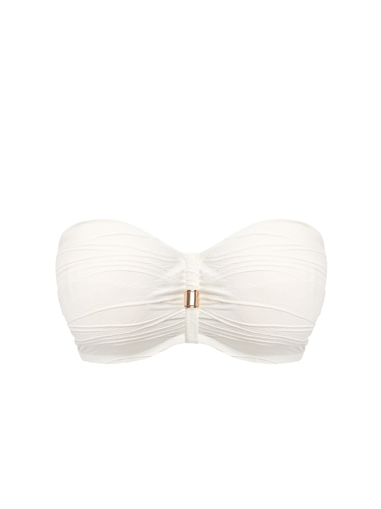 Fantasie White Underwired Bandeau Beach Waves Bikini Top - Image 9 of 9