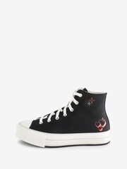 Converse Black Junior Chuck Taylor EVA Lift Heart Trainers - Image 2 of 10