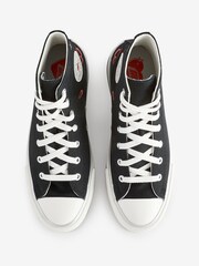 Converse Black Junior Chuck Taylor EVA Lift Heart Trainers - Image 5 of 10