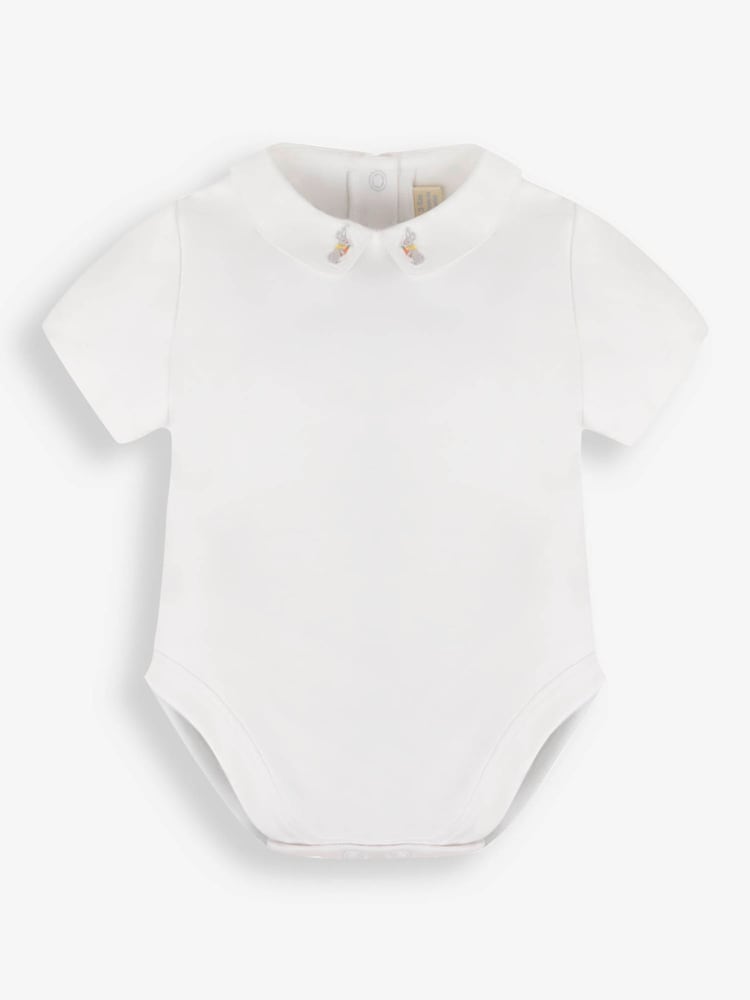 JoJo Maman Bébé Blue 2-Piece Bunny Gingham Dungarees & Body Set - Image 4 of 7